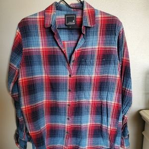 Women's Blue/Red Flannel - Small
